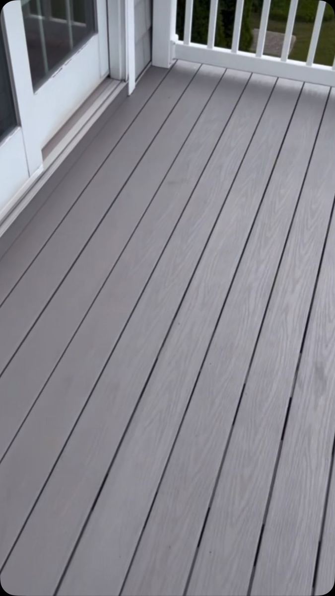 New gray composite decking boards